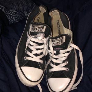 Black converse big kids 6 women 8